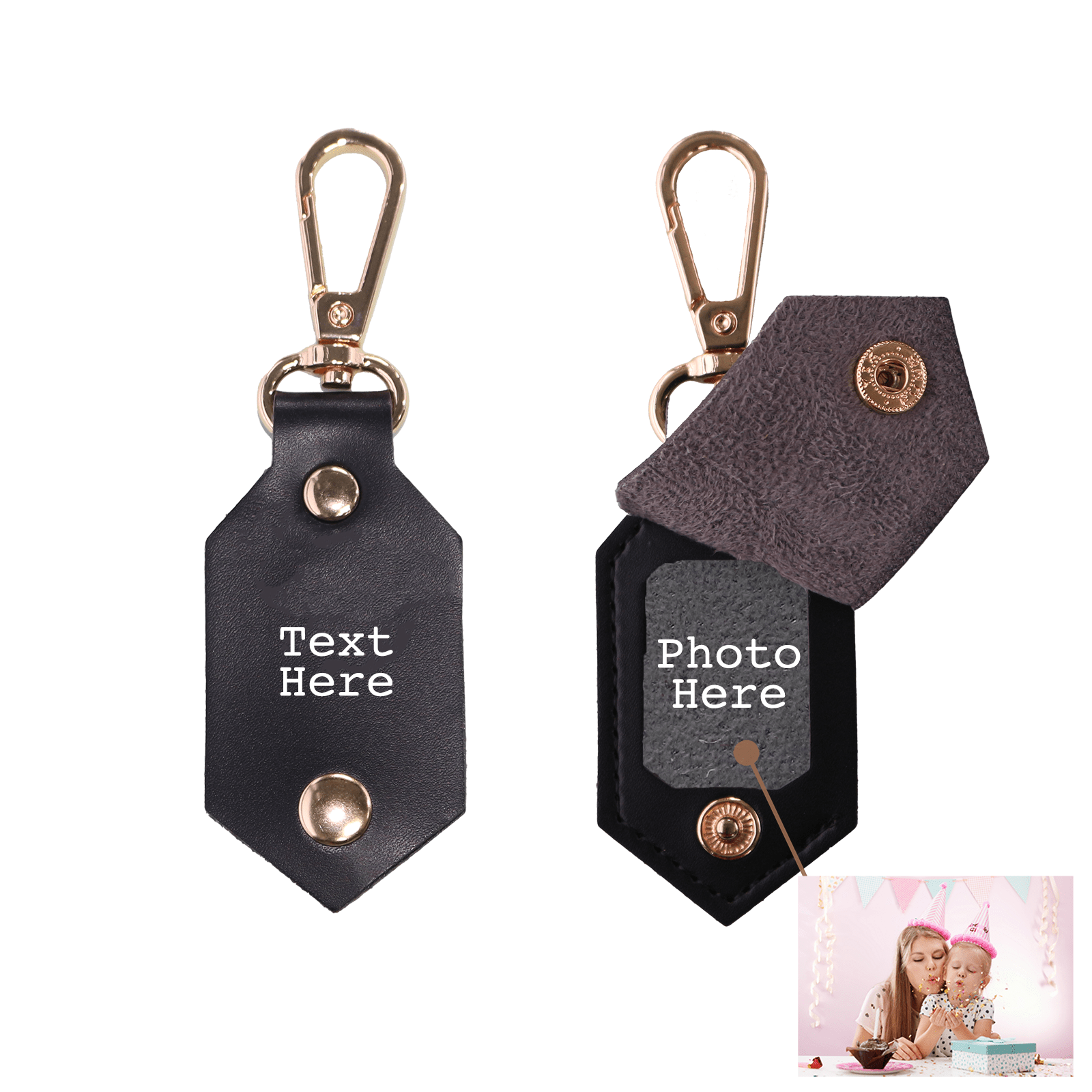 Personalized Picture Key Chains,Custom Keychain With Picture, Llaveros(Brown) Personalizados Customized Keychain Gifts For Women Boyfriend Husband Mens - uniqicon