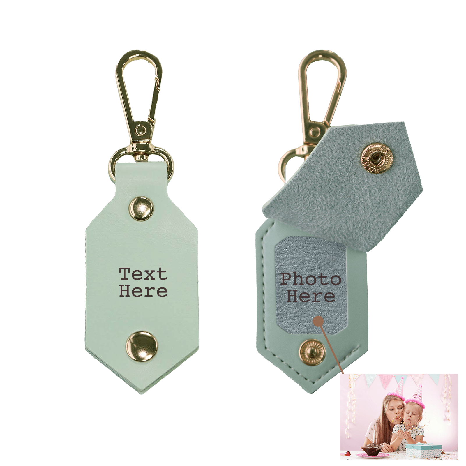 Personalized Picture Key Chains,Custom Keychain With Picture, Llaveros(Brown) Personalizados Customized Keychain Gifts For Women Boyfriend Husband Mens - uniqicon