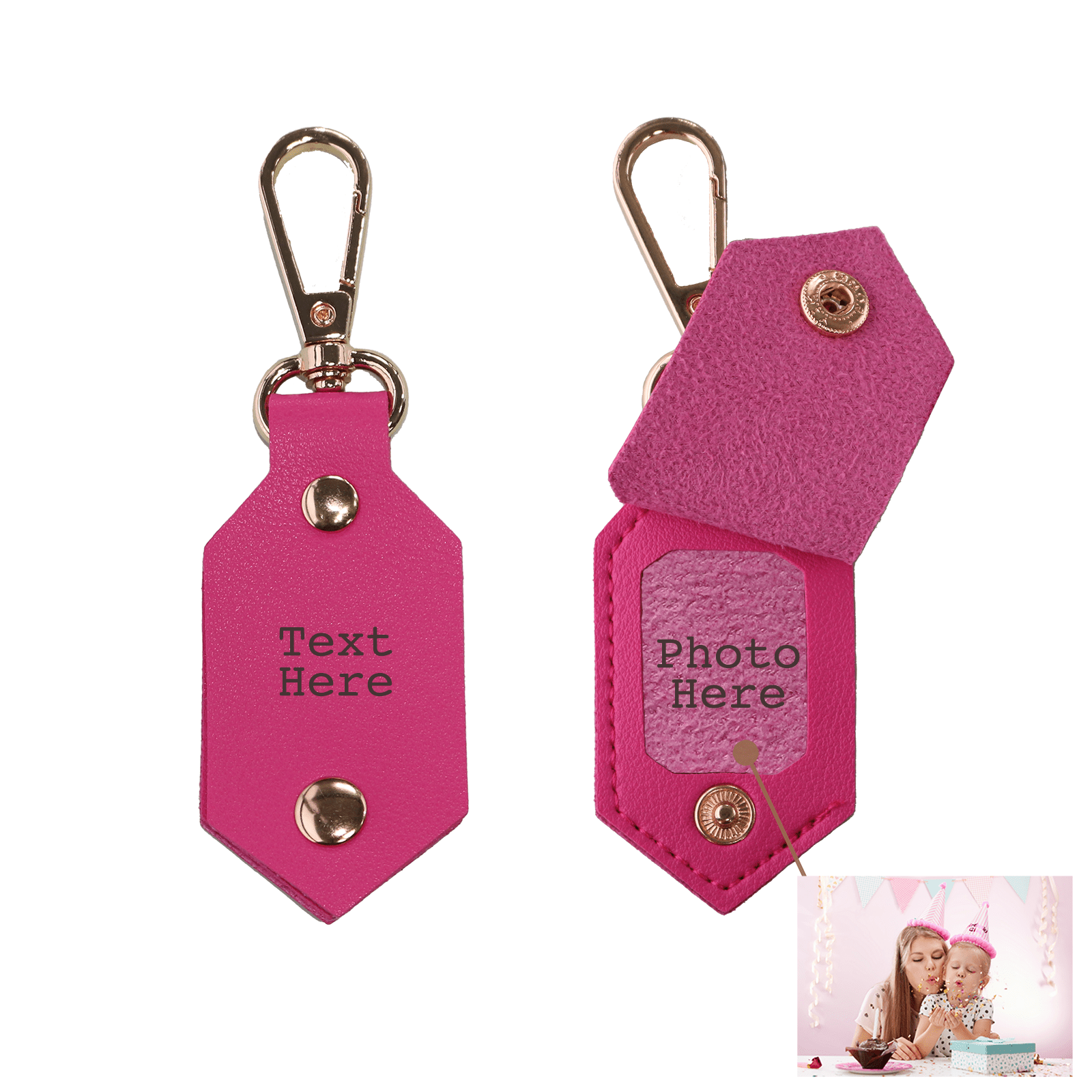 Personalized Picture Key Chains,Custom Keychain With Picture, Llaveros(Brown) Personalizados Customized Keychain Gifts For Women Boyfriend Husband Mens - uniqicon