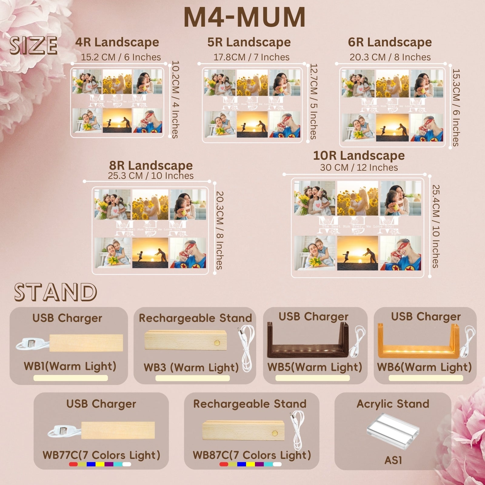 Best Gifts from Kids for Mum Birthday,Personalised Picture Mothers Day Photo Frames Multiple Pictures Mummy To Be Decorations,Presents On Her Mums Frame Gift Step Mother'S In Law - uniqicon