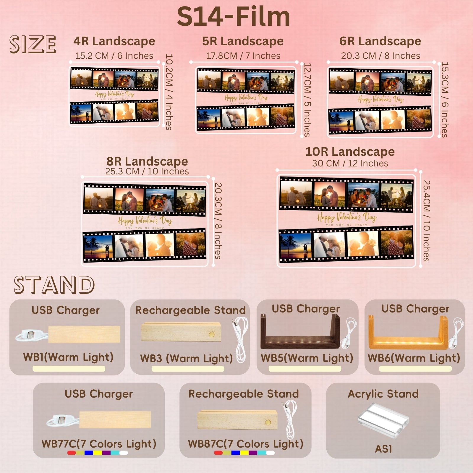 Customised LED Film Photo Frame,Personalised Valentines Day Gift for Him Her Boyfriend Girlfriend, Romantic Couples Picture Light for Wedding Anniversary Engagement Husband,I Love You Decor - uniqicon