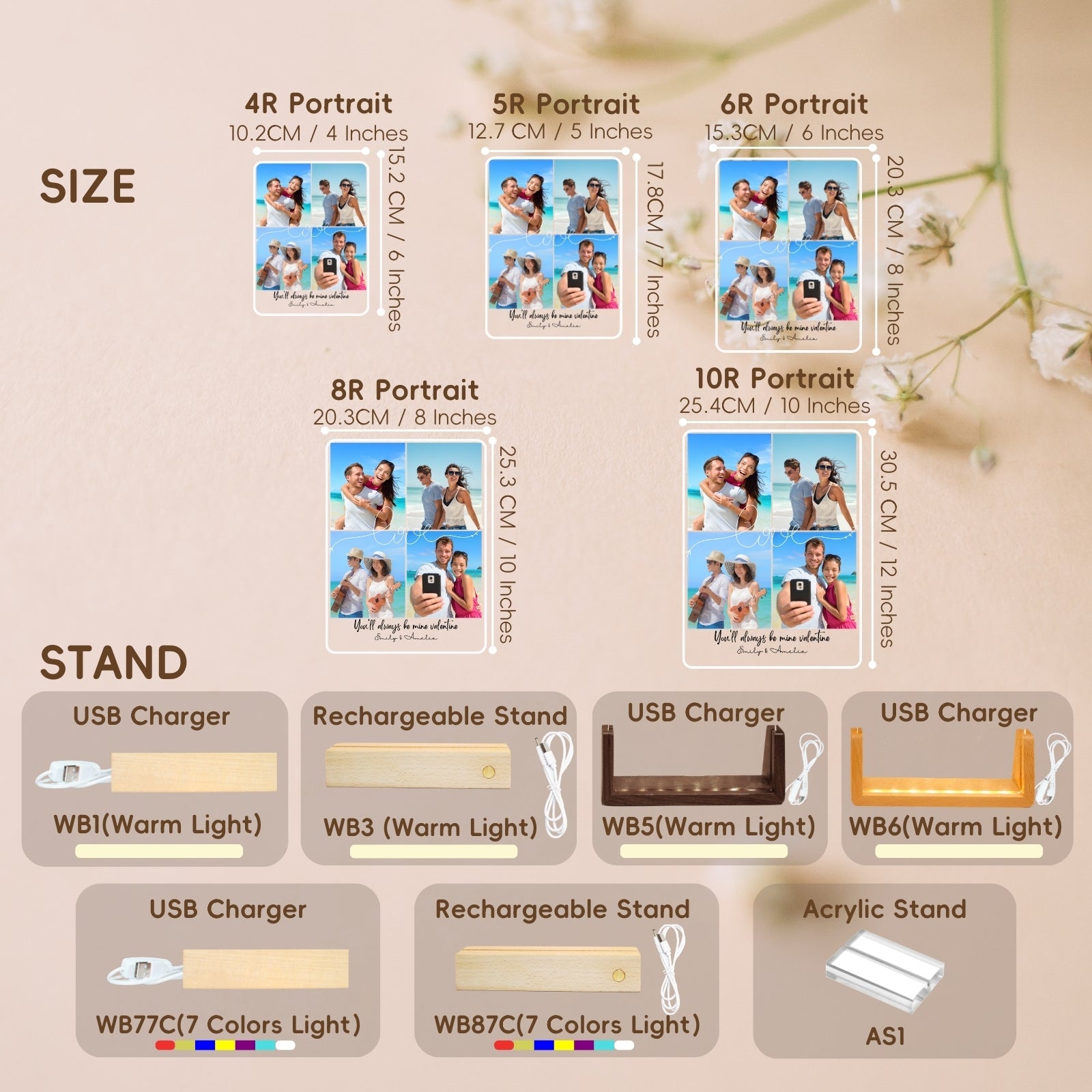 Personalised Multiple Photo Frame Collage,Gifts for Couple, Custom Picture Plaque LED Light, Anniversary Valentines Gift for Him Her, Couples Wedding Gift Husband Wife - uniqicon