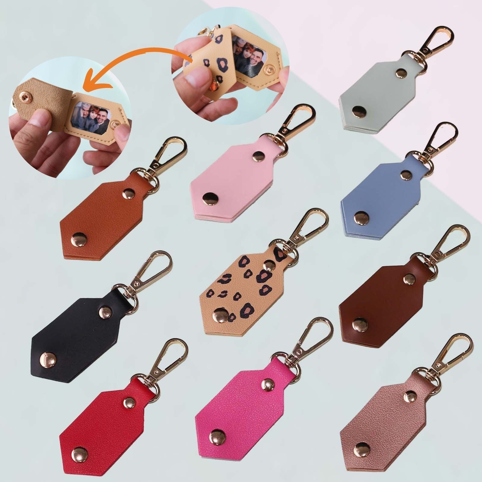 DIY Picture Key Chains, Funny Leather Photo Keychains, Custom Keychain With Picture, Llaveros Personalizados Customized Keychain Gifts For Women Boyfriend Husband Mens - uniqicon